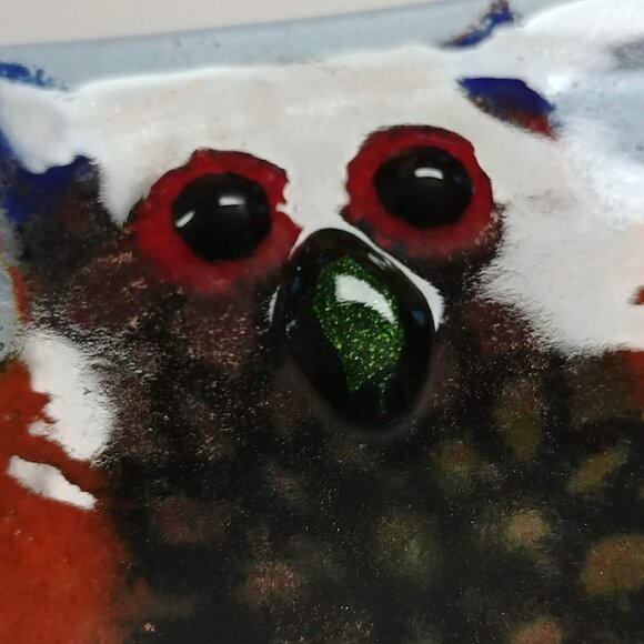 Handmade Fused Glass Owl Dish - Picture 6 of 7